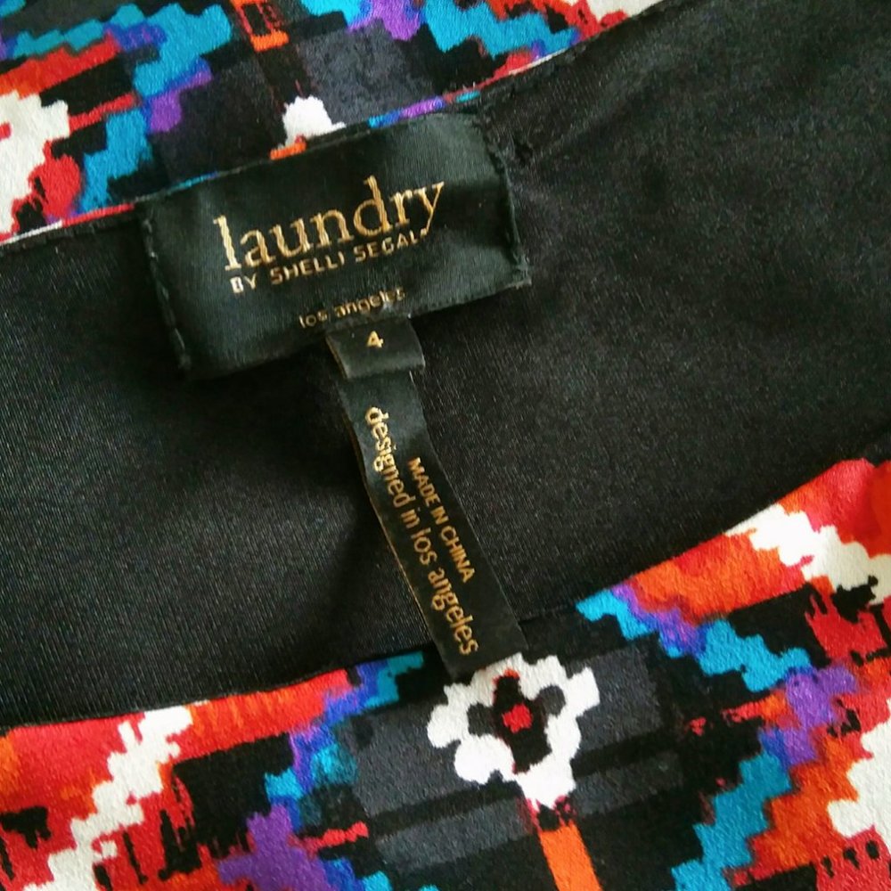 Laundry Multicolor Pattern Mid Sleeve Dress - Picture 4 of 4